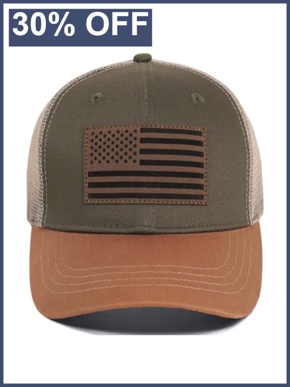 American Flag Trucker Hat Snapback Mesh Adjustable Baseball Cap